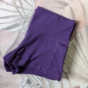 POPFLEX Women's Athletic Shorts - Deep Purple